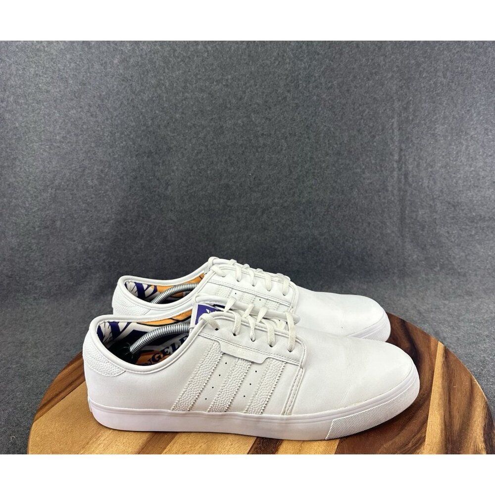 Adidas Skate Los Angeles Lakers NBA Seeley White Sneakers Shoes Size 13